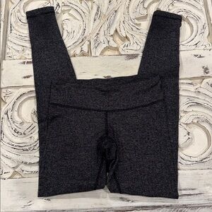 Lululemon Tweed Leggings Womens 4 Blk/Wht full length activewear Warm Yoga